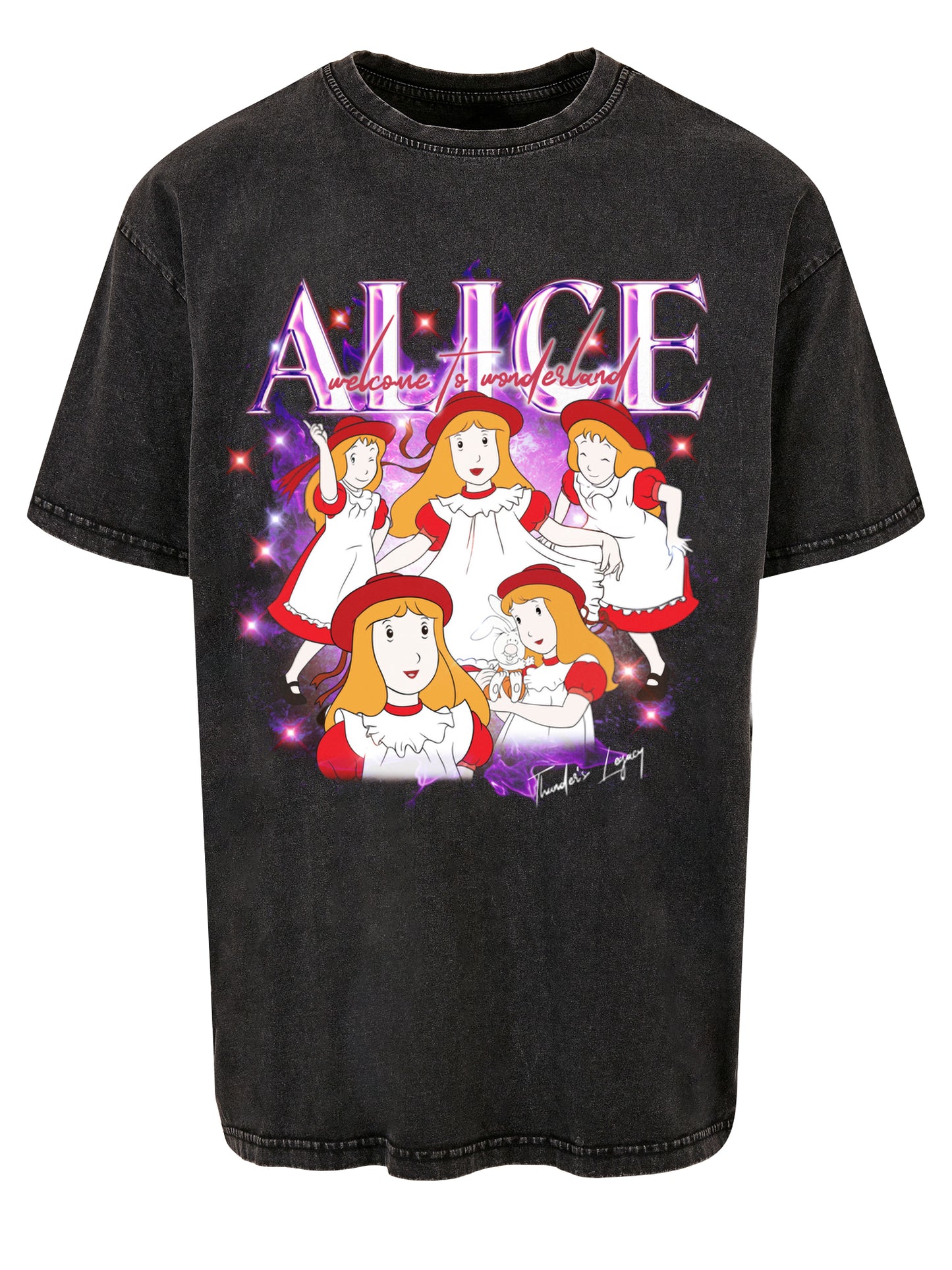 Alice | Thunder's Legacy | Acid Washed Oversize Tee
