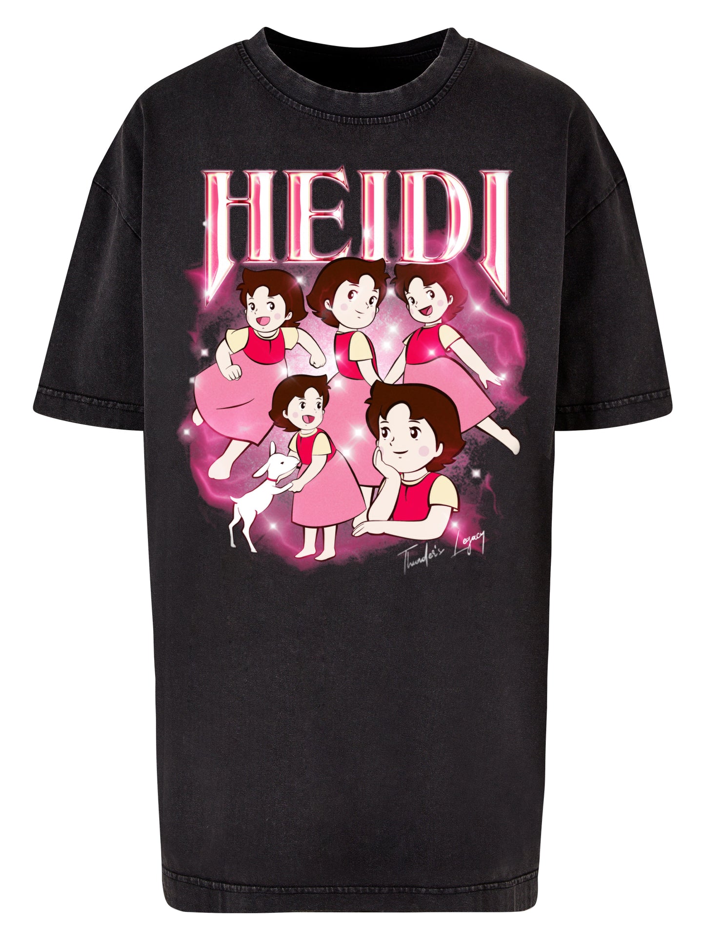 Heidi | Thunder's Legacy | Acid Washed Oversize Tee
