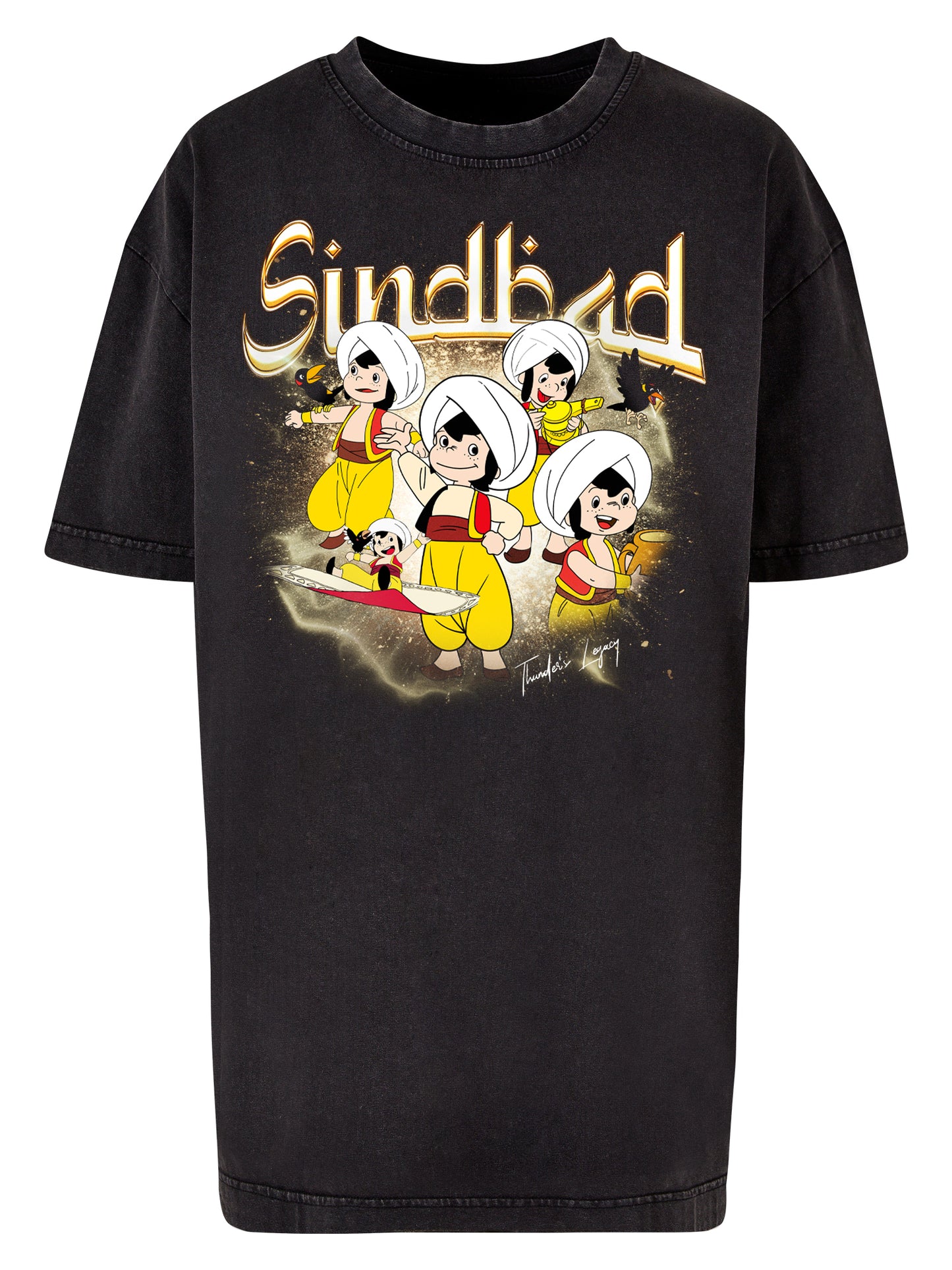 Sindbad | Thunder's Legacy | Acid Washed Oversize Tee