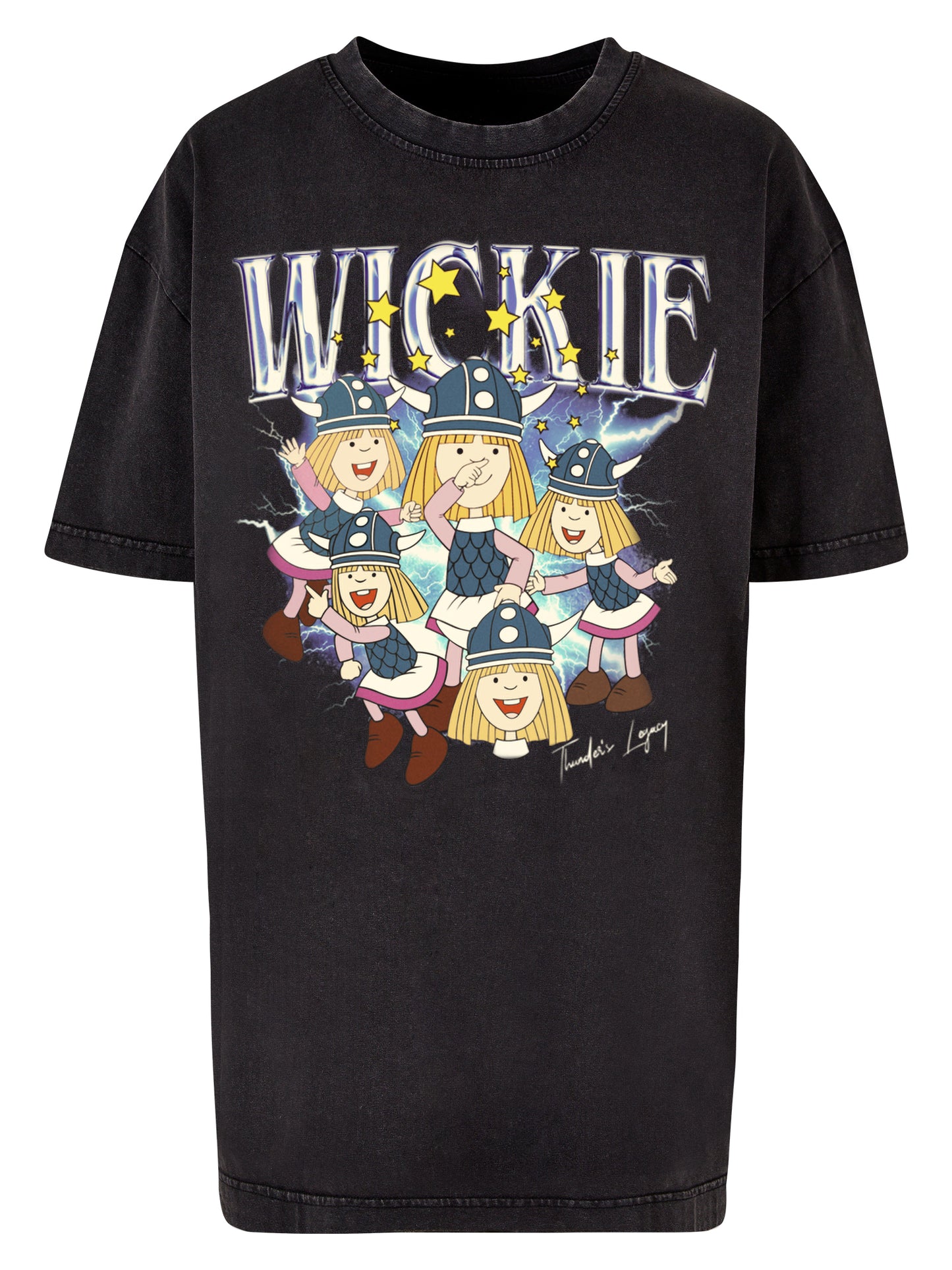 Wickie | Thunder's Legacy | Acid Washed Oversize Tee
