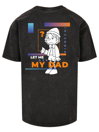 Pinocchio | Dad | Acid Washed Oversize Tee