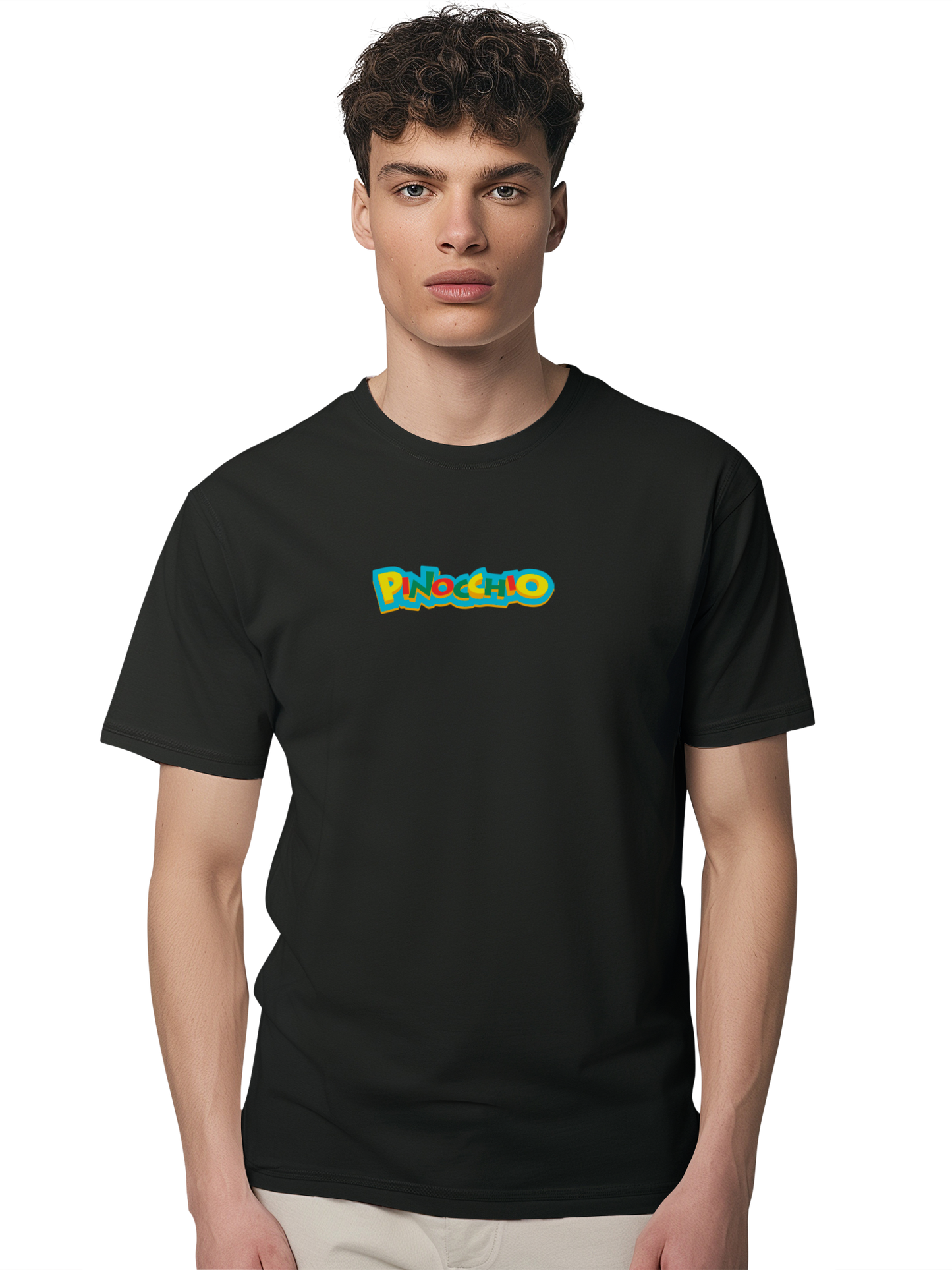 Pinocchio Schriftzug Basic T-Shirt