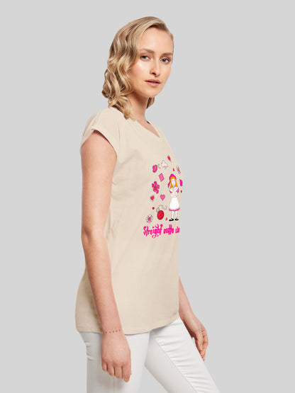 Alice im Wunderland Straight Outta Wonderland | Heroes of Childhood | Girls Basic Tee