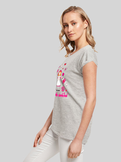 Alice im Wunderland Straight Outta Wonderland | Heroes of Childhood | Girls Basic Tee