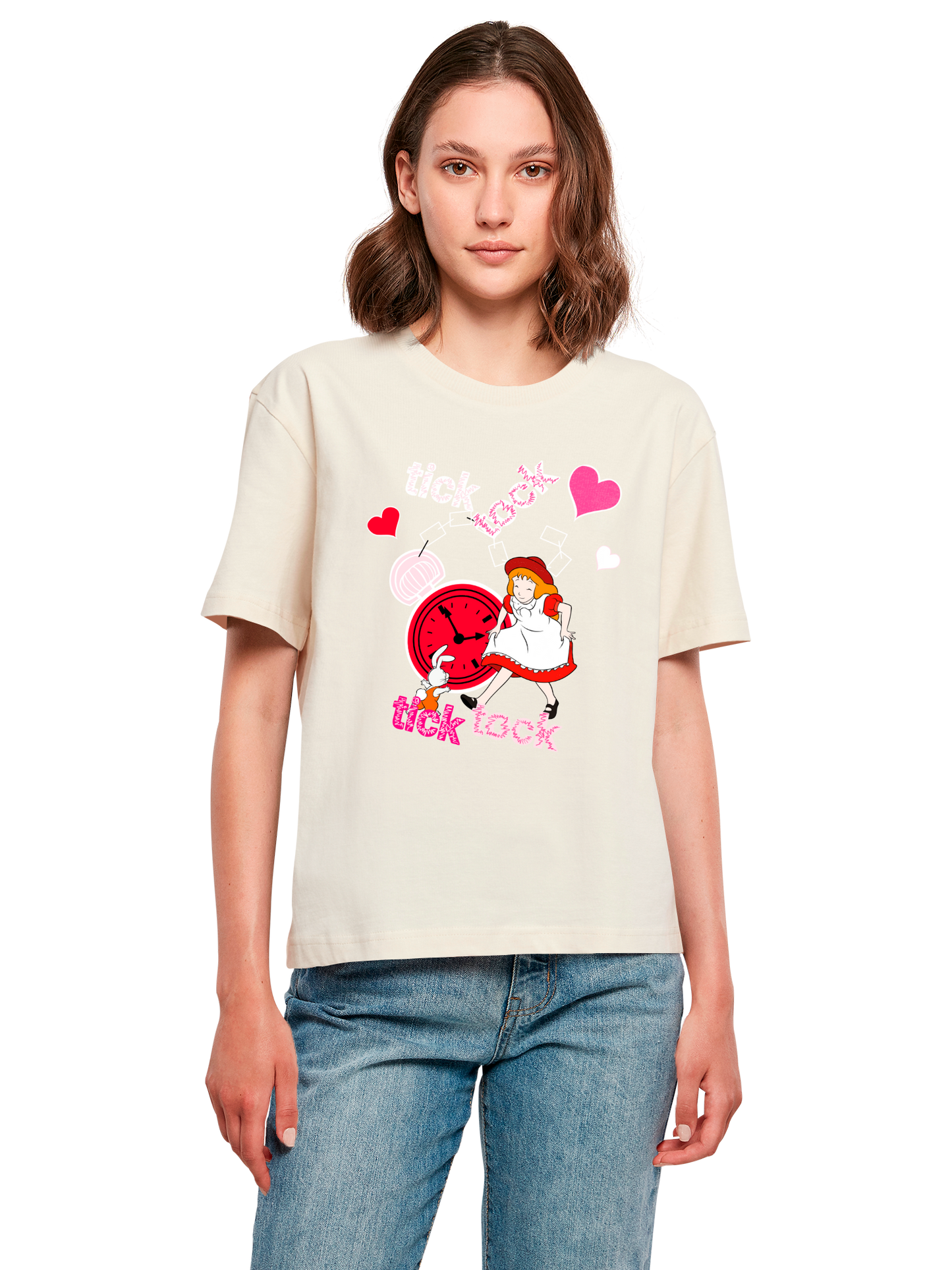 Alice im Wunderland Tick Tock | Heroes of Childhood | Girls Everyday Tee