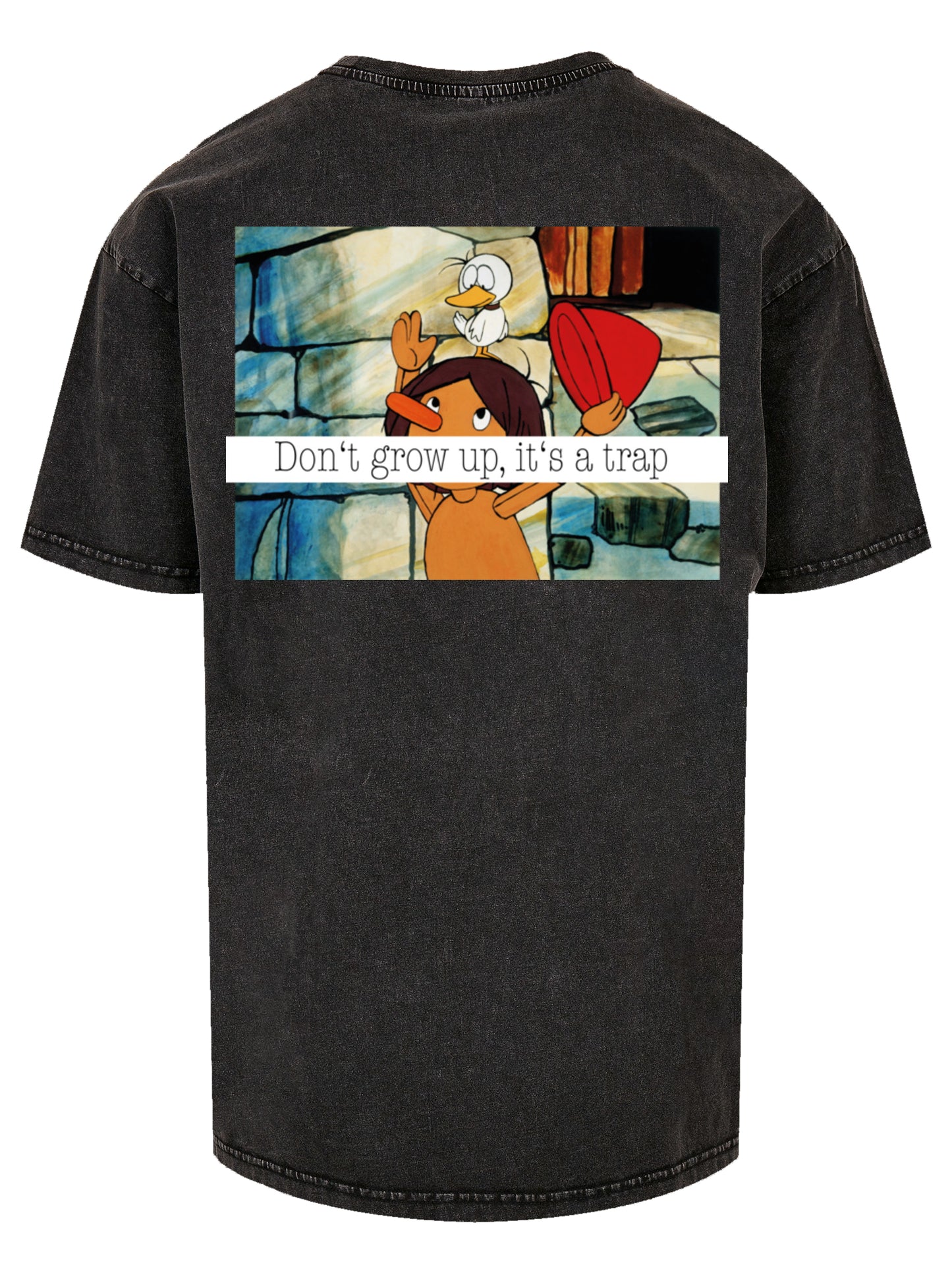 Pinocchio Its A Trap | Heroes of Childhood | Acid Washed Boys Oversize Tee