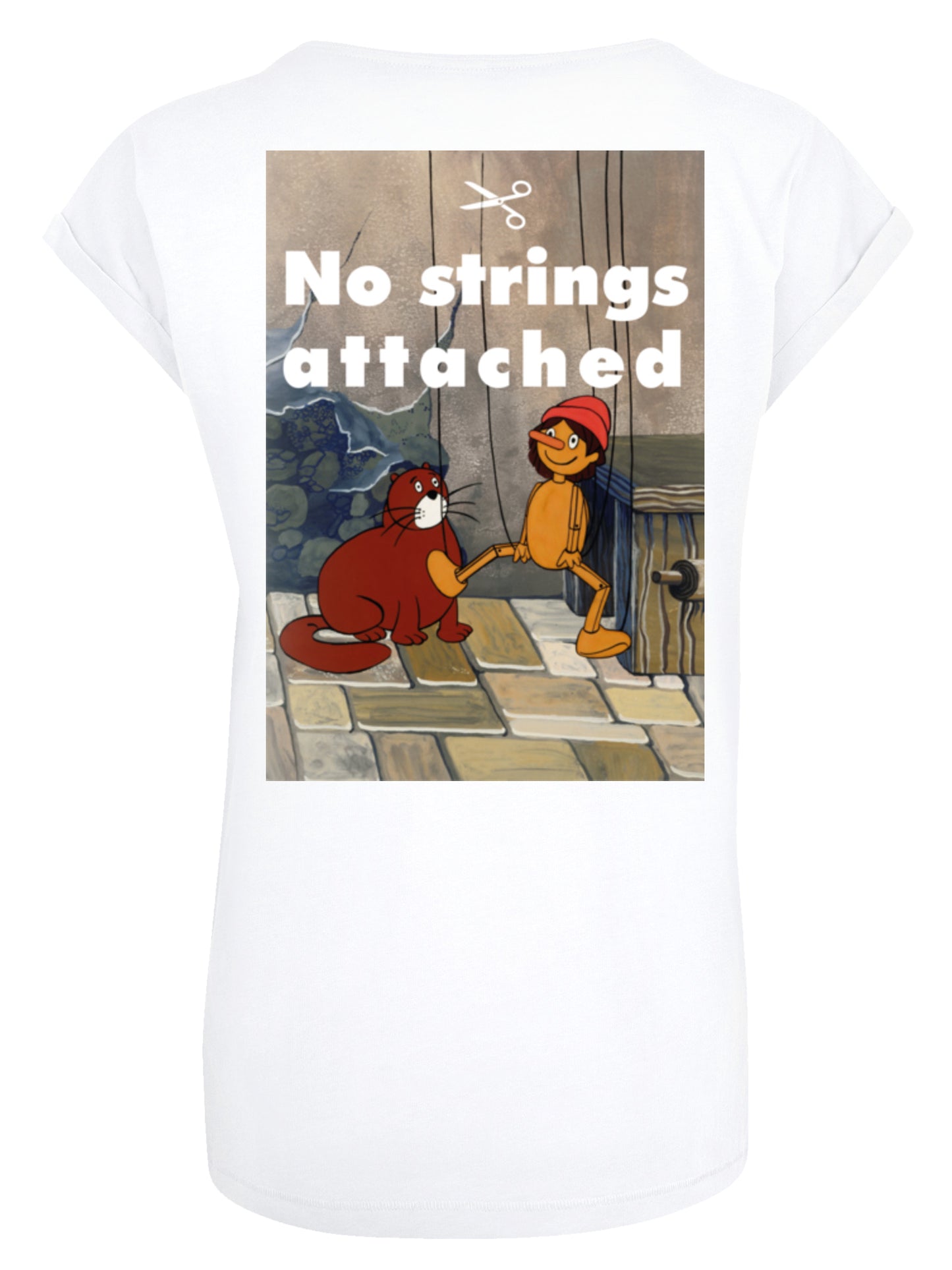 Pinocchio No Strings Attached | Heroes of Childhood | Girls Basic Tee