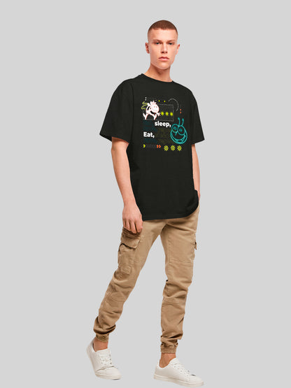 Die Biene Maja Eat Sleep Rave Repeat | Heroes of Childhood | Boys Oversize Tee