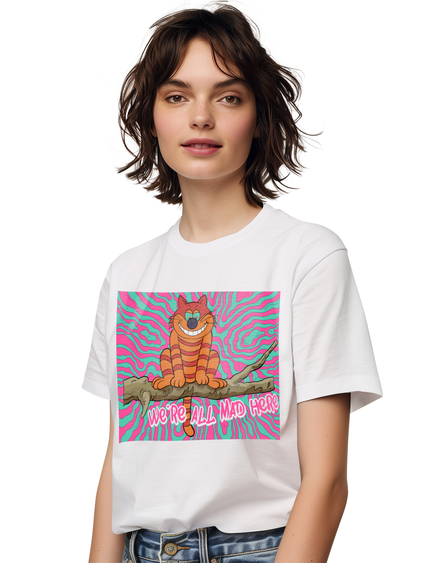 Alice im Wunderland Cheshire Cat Damen T-Shirt