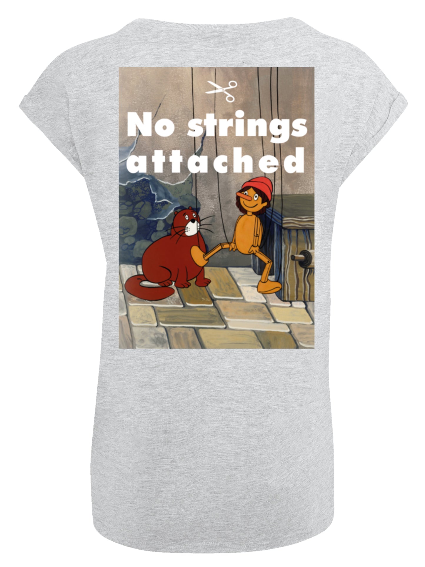 Pinocchio No Strings Attached | Heroes of Childhood | Girls Basic Tee