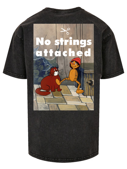 Pinocchio | Strings | Acid Washed Oversize Tee