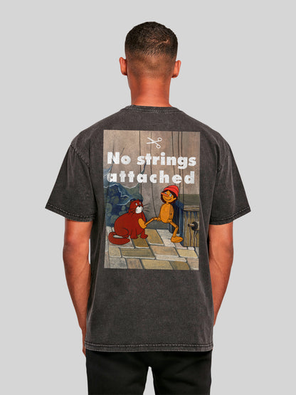 Pinocchio | Strings | Acid Washed Oversize Tee