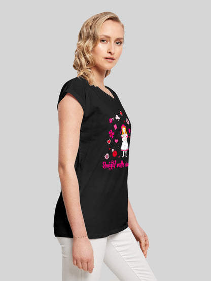 Alice im Wunderland Straight Outta Wonderland | Heroes of Childhood | Girls Basic Tee