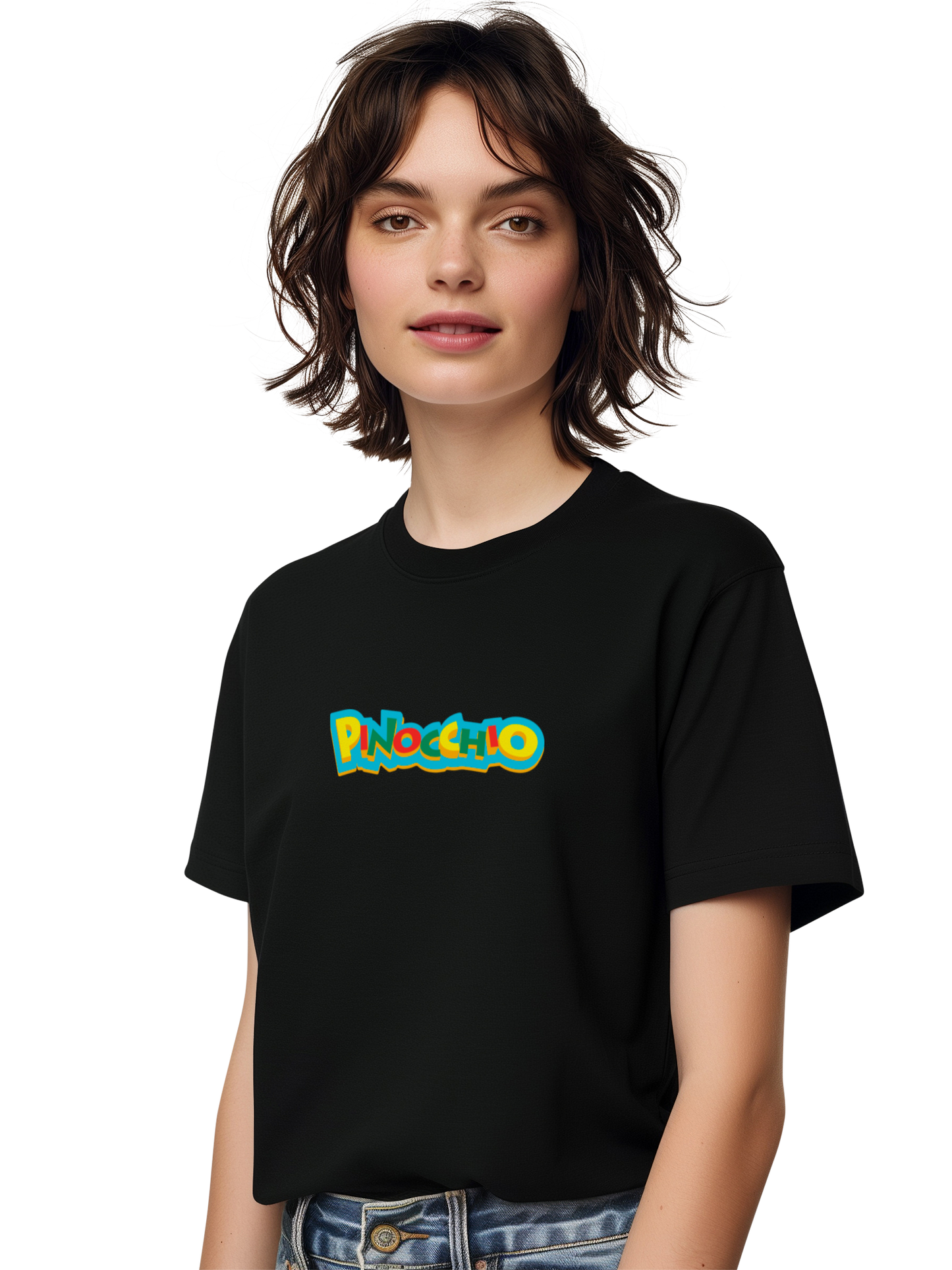 Pinocchio Schriftzug Damen T-Shirt