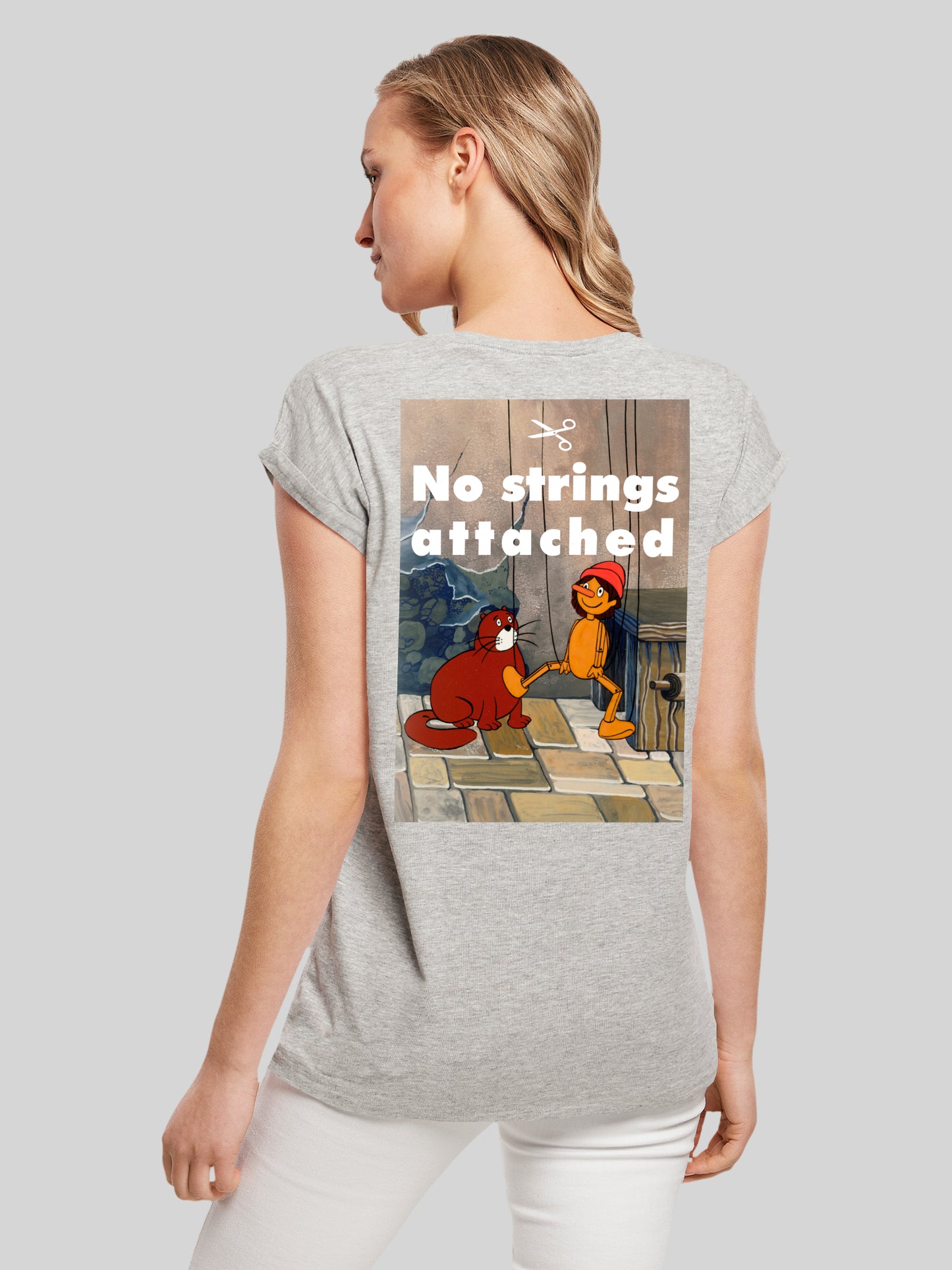 Pinocchio No Strings Attached | Heroes of Childhood | Girls Basic Tee