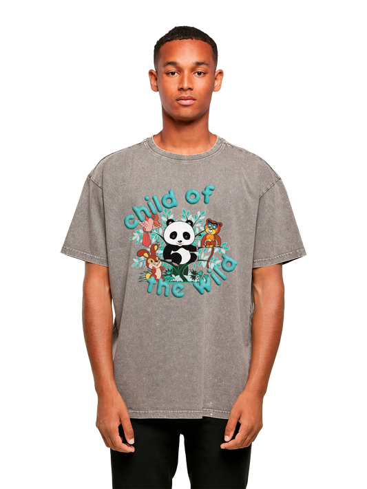 Tao Tao Child Of The Wild | Heroes of Childhood | Acid Washed Boys Oversize Tee