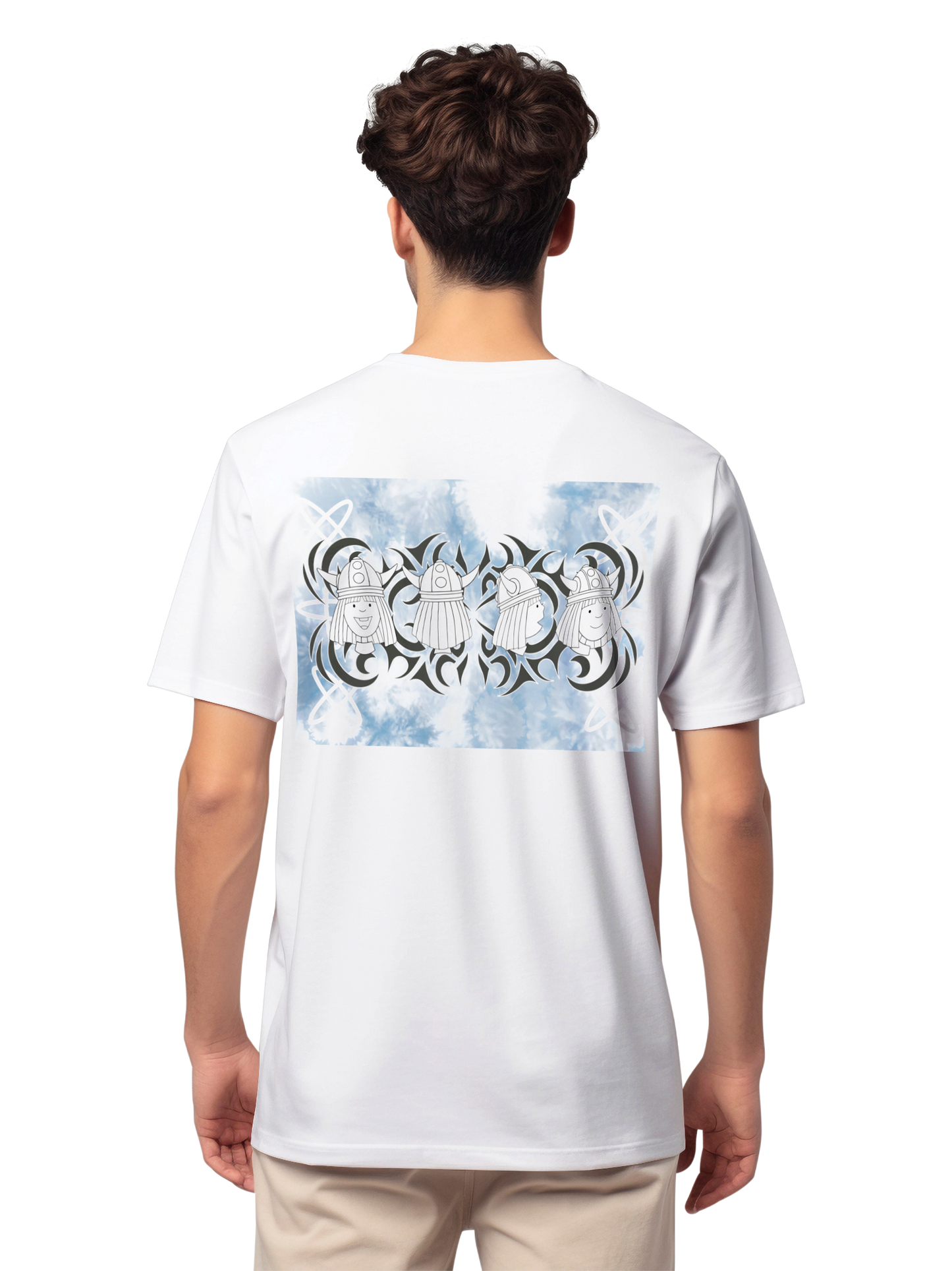 Wickie Wolken Unisex T-Shirt mit Backprint