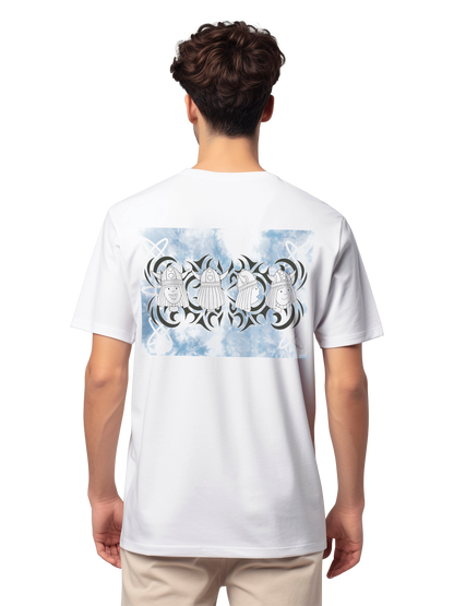 Wickie Wolken Unisex T-Shirt mit Backprint