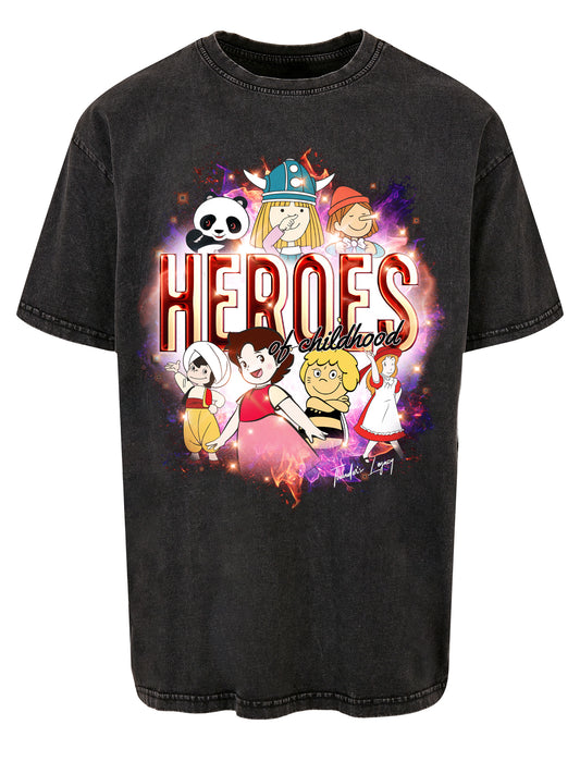 Heroes | Thunder's Legacy | Acid Washed Oversize Tee