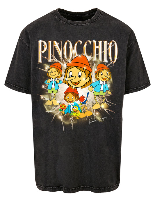 Pinocchio | Thunder's Legacy | Acid Washed Oversize Tee