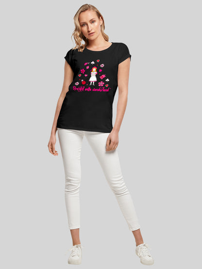 Alice im Wunderland Straight Outta Wonderland | Heroes of Childhood | Girls Basic Tee