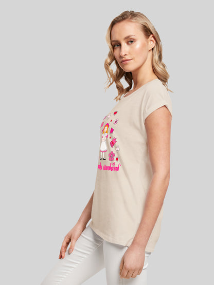 Alice im Wunderland Straight Outta Wonderland | Heroes of Childhood | Girls Basic Tee