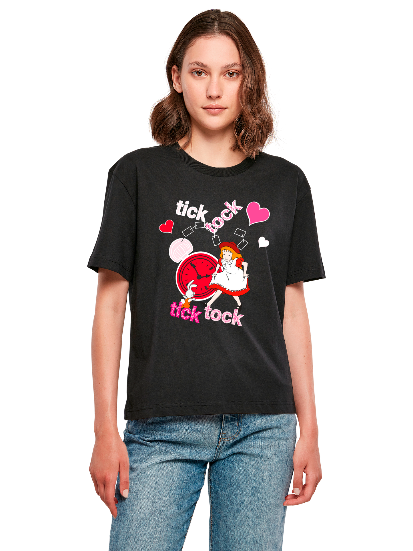 Alice im Wunderland Tick Tock | Heroes of Childhood | Girls Everyday Tee