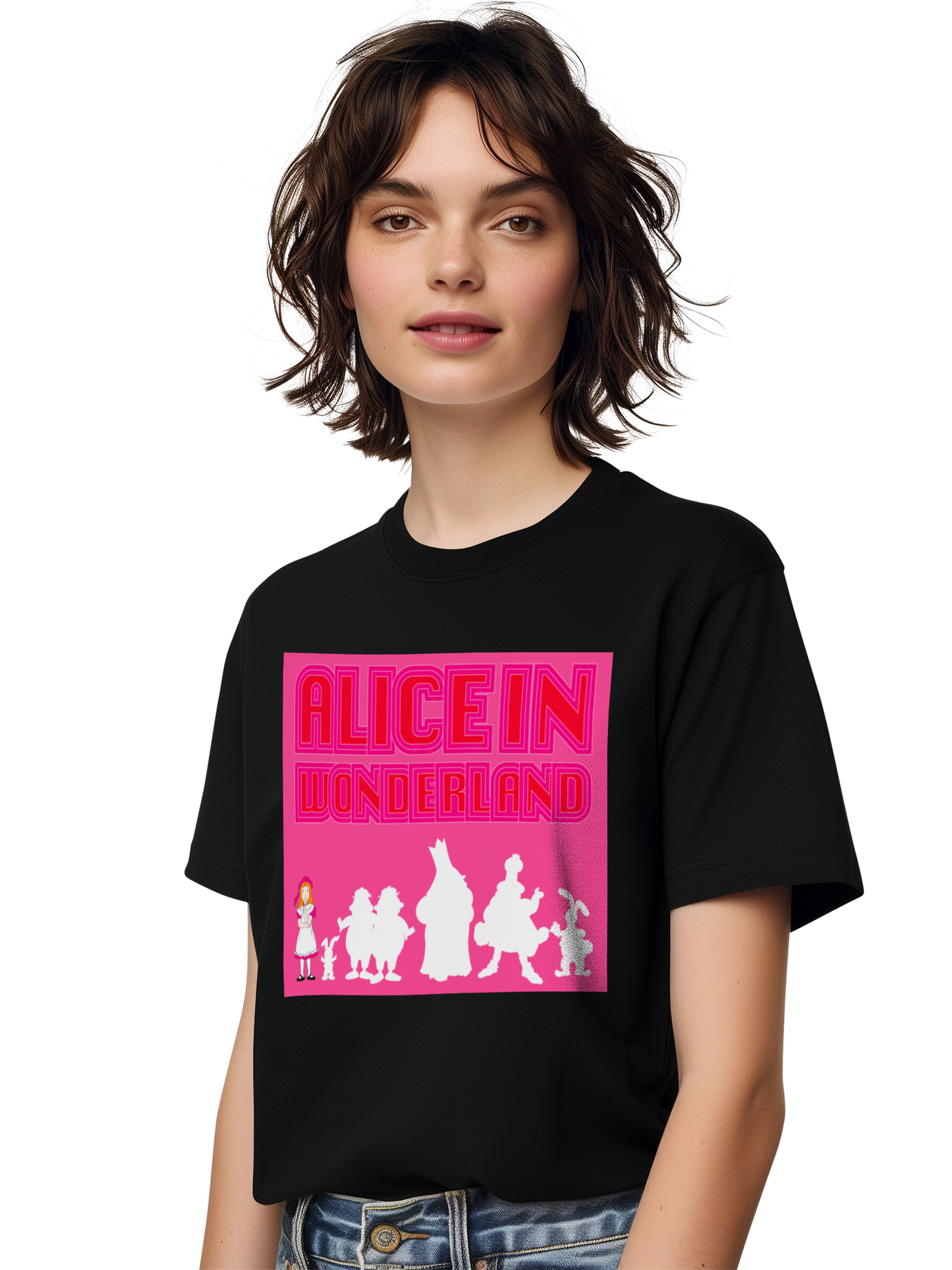 Alice im Wunderland Characters Damen T-Shirt