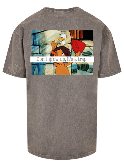 Pinocchio Its A Trap Color | Heroes of Childhood | Acid Washed Boys Oversize Tee