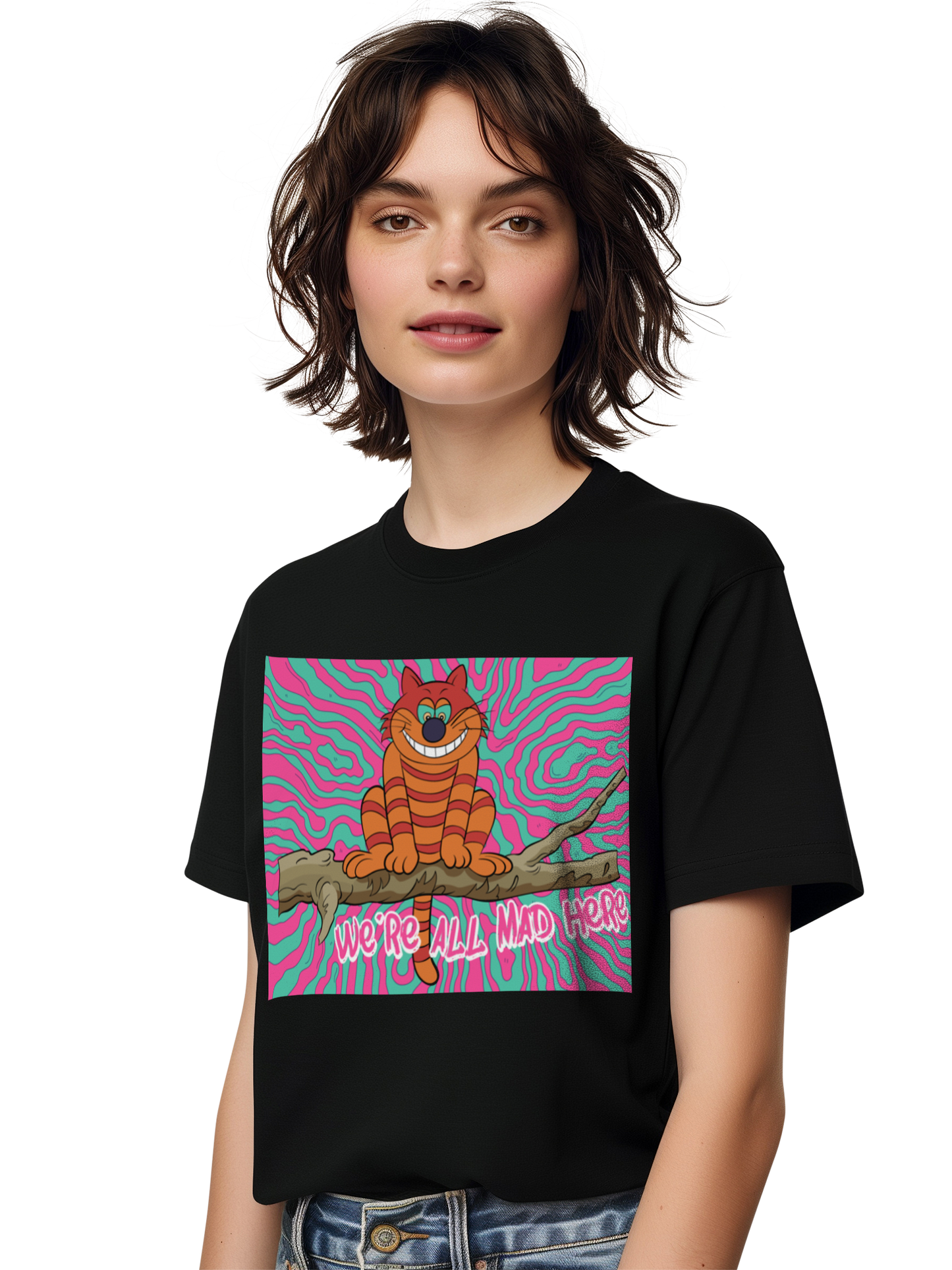 Alice im Wunderland Cheshire Cat Damen T-Shirt