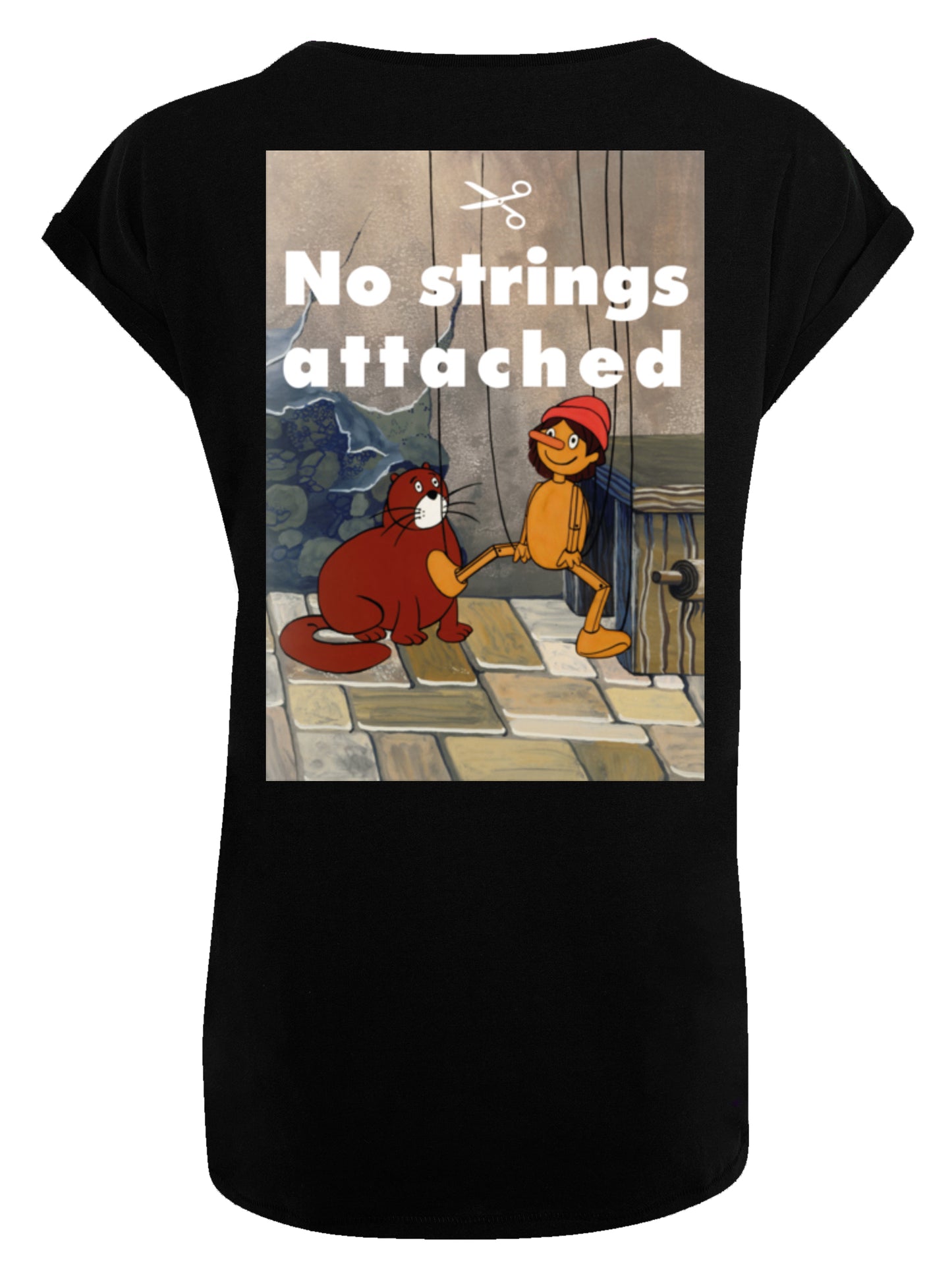 Pinocchio No Strings Attached | Heroes of Childhood | Girls Basic Tee