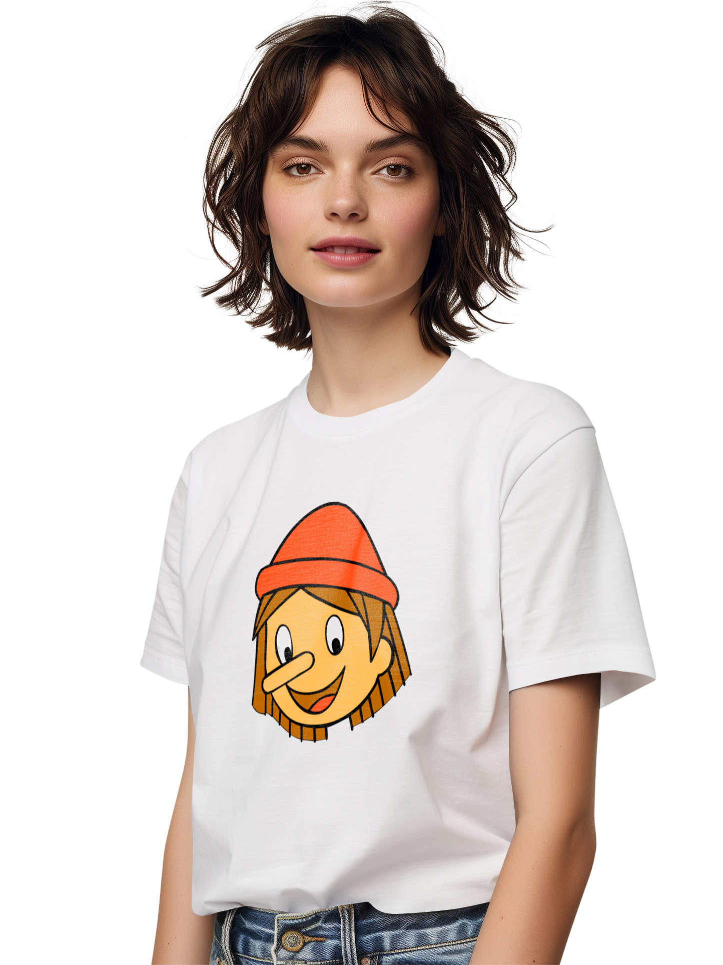 Pinocchio LOGO Kopf Damen T-Shirt