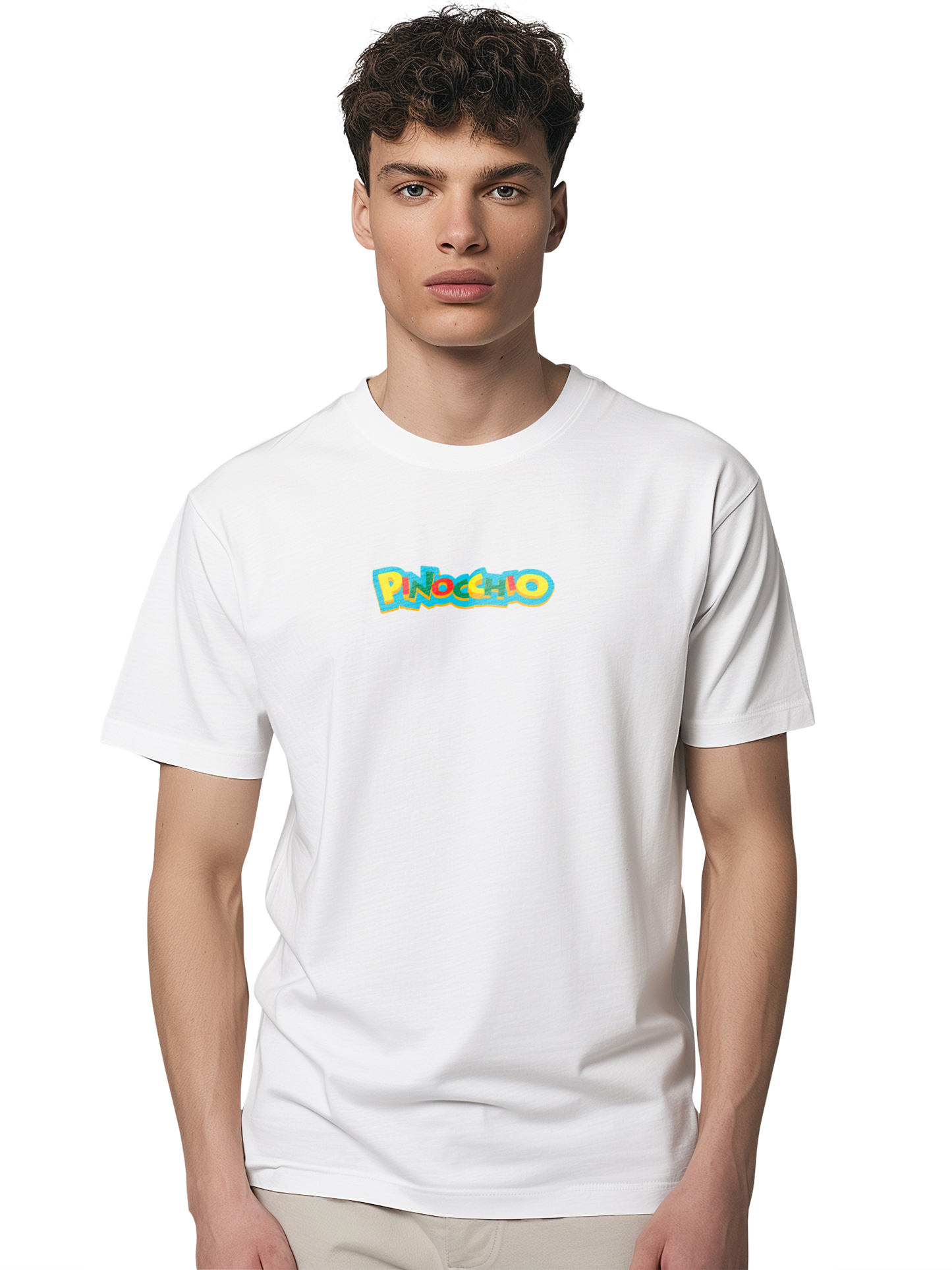 Pinocchio Schriftzug Basic T-Shirt