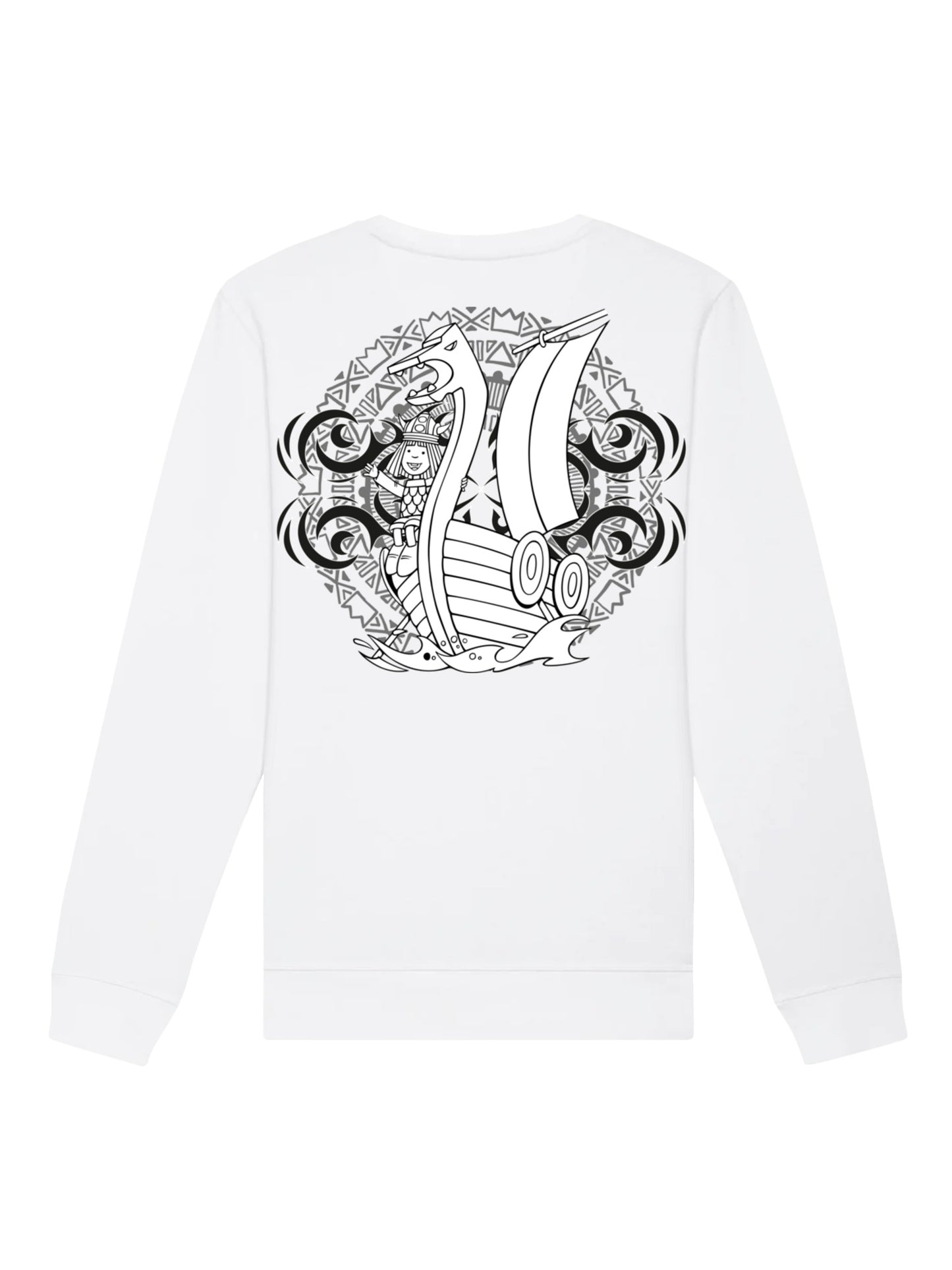 Wickie Logo Unisex Sweatshirt mit Backprint