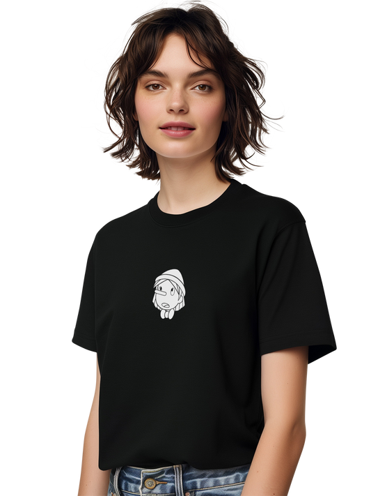 Pinocchio Kopf Damen T-Shirt mit Backprint